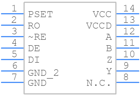 MAX3292ESD-G02 - Analog Devices - PCB symbol