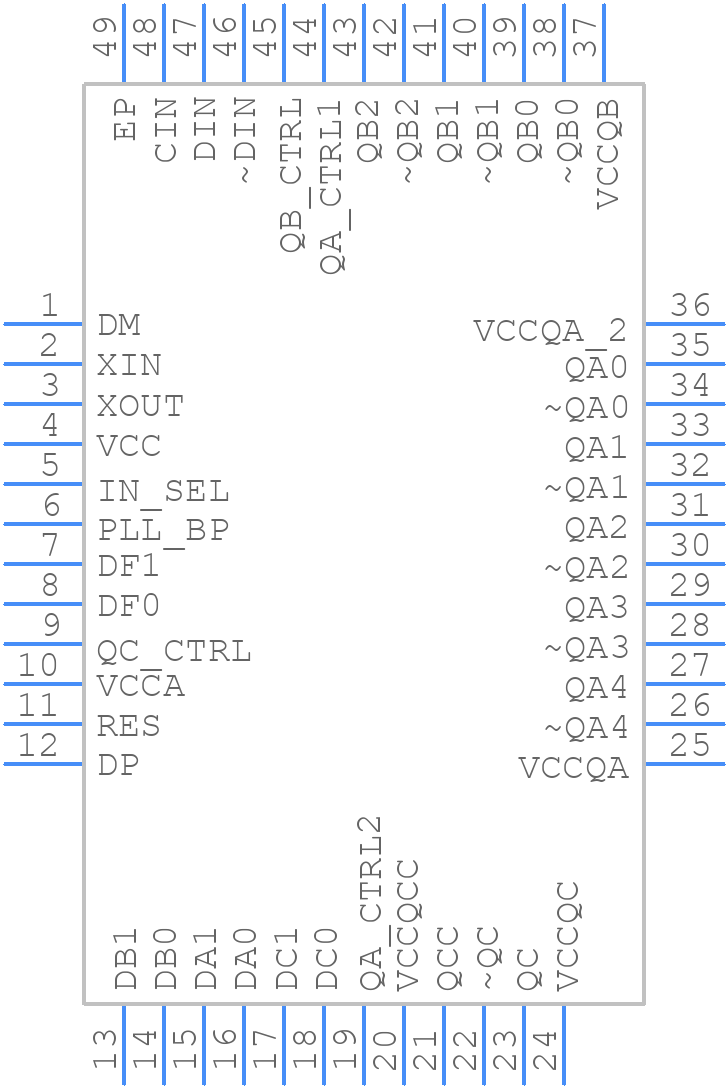 MAX3637ETM+T - Analog Devices - PCB symbol