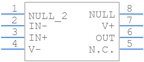 MAX410MSA/PR - Analog Devices - PCB symbol