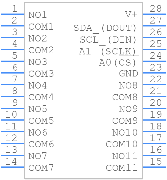 MAX4571CWI+ - Analog Devices - PCB symbol