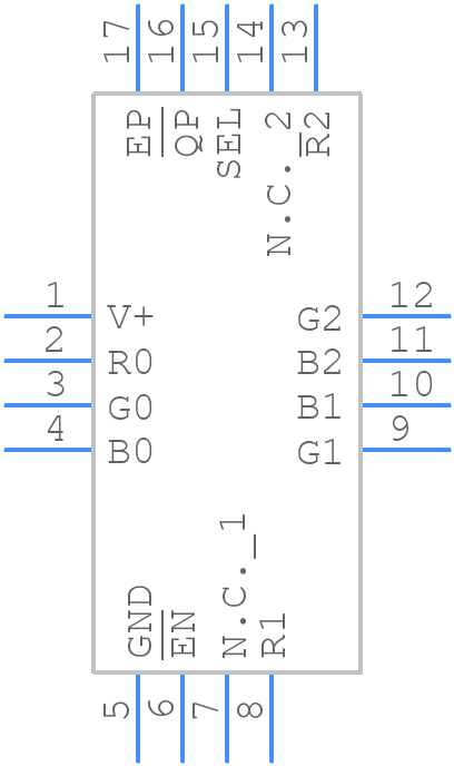 MAX4887ETE+T - Analog Devices - PCB symbol