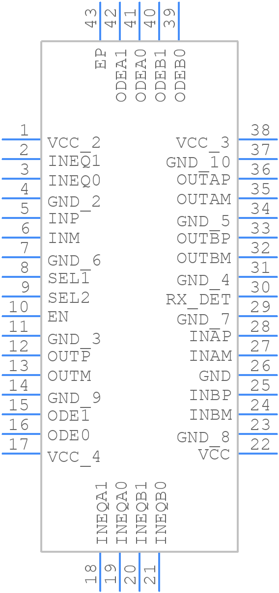 MAX4969CTO+ - Analog Devices - PCB symbol