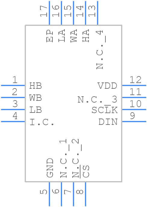 MAX5386MATE+ - Analog Devices - PCB symbol