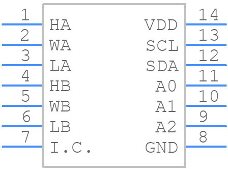 MAX5387LAUD+T - Analog Devices - PCB symbol