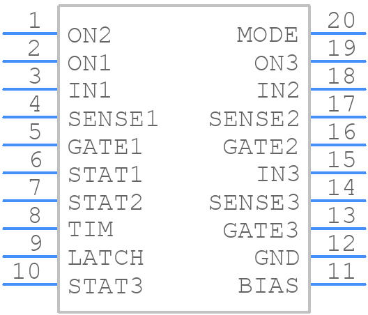 MAX5931BEEP+T - Analog Devices - PCB symbol