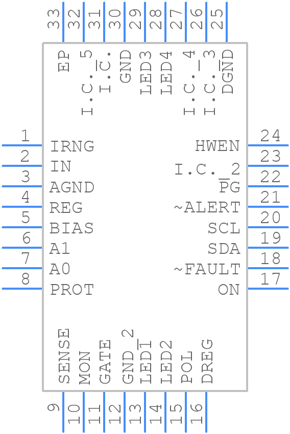 MAX5978ETJ+T - Analog Devices - PCB symbol