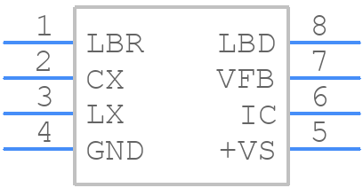 MAX630MSA/PR-T - Analog Devices - PCB symbol