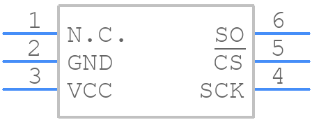 MAX6629MUT - Analog Devices - PCB symbol