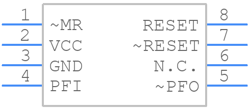 MAX6708LKA+ - Analog Devices - PCB symbol