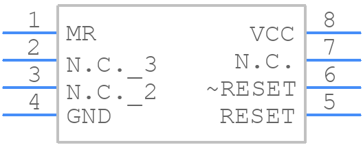 MAX701ESA+ - Analog Devices - PCB symbol