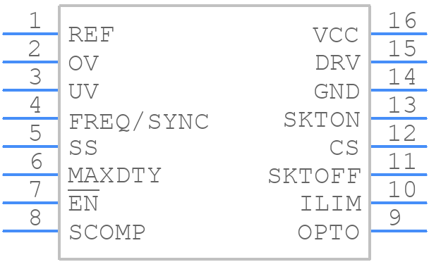 MAX8540EEE+ - Analog Devices - PCB symbol