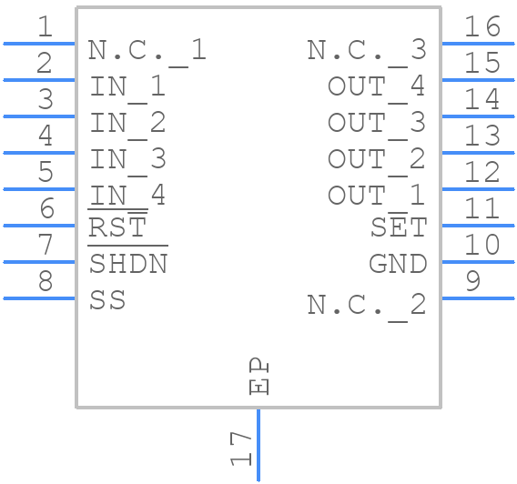 MAX8869EUE50+ - Analog Devices - PCB symbol