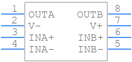 MAX922MSA/PR - Analog Devices - PCB symbol