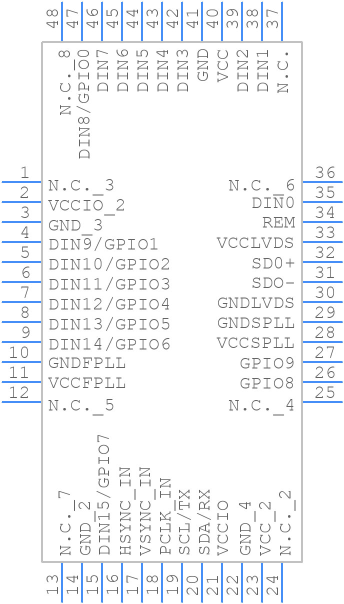 MAX9257GCM/V+ - Analog Devices - PCB symbol