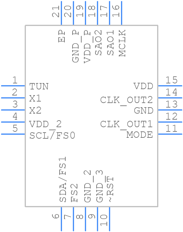 MAX9485ETP+T - Analog Devices - PCB symbol