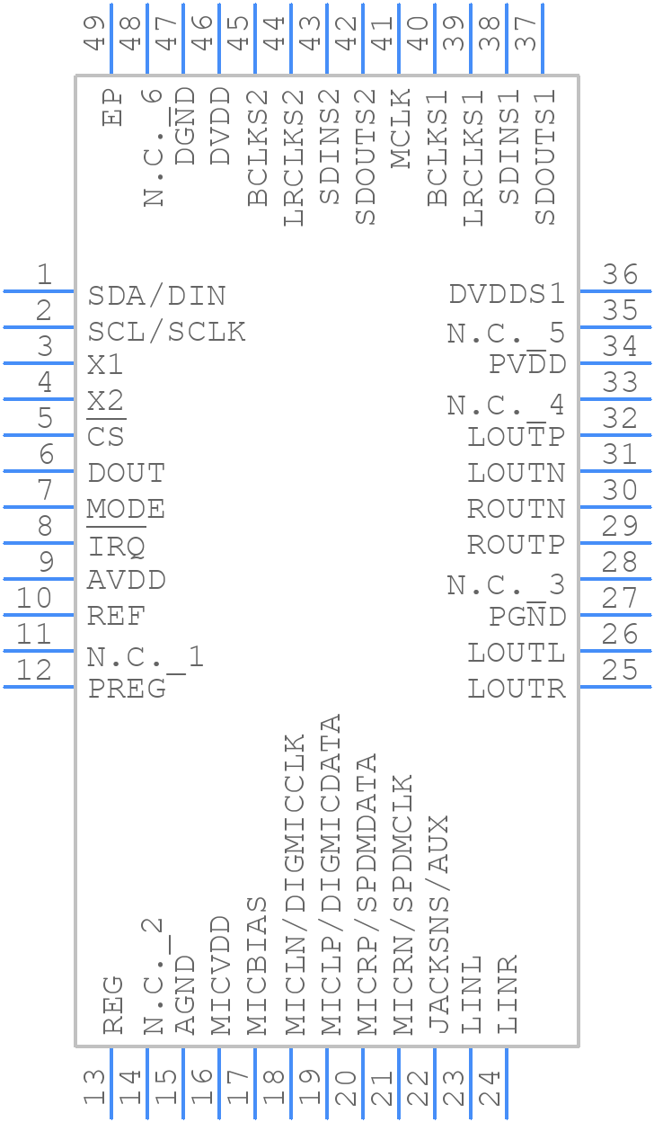 MAX9880AETM+ - Analog Devices - PCB symbol