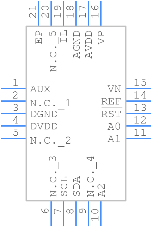 MAXQ314+ - Analog Devices - PCB symbol