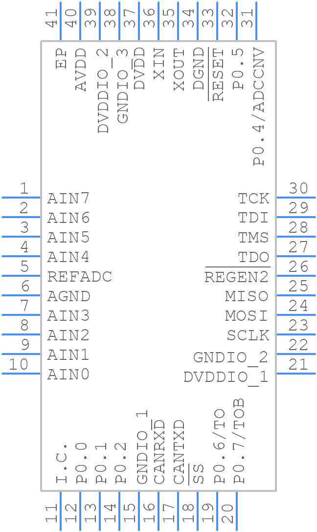 MAXQ7670ATL/V+T - Analog Devices - PCB symbol