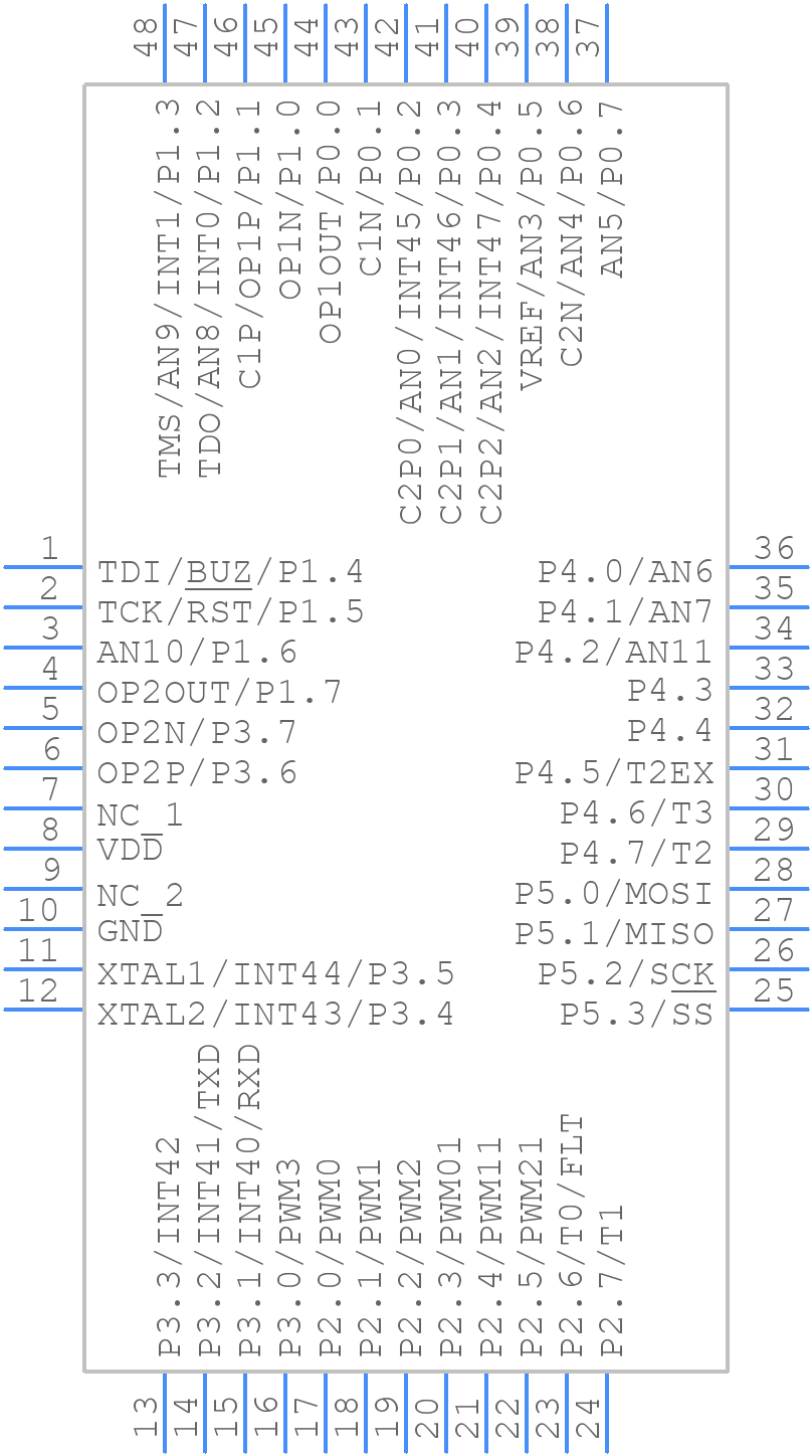 SH79F1611U - SINO WEALTH - PCB symbol