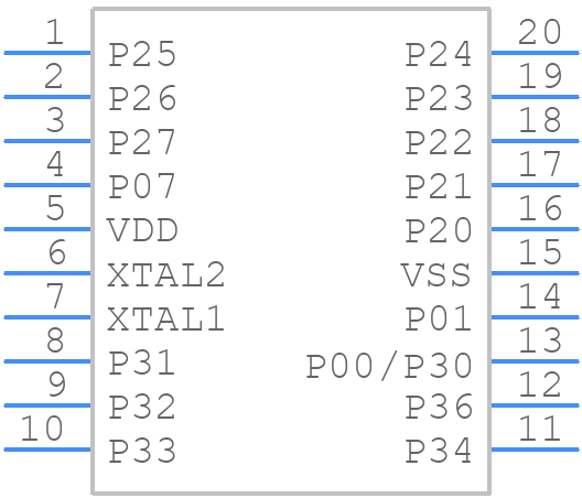 ZLP12840S2096G - Analog Devices - PCB symbol