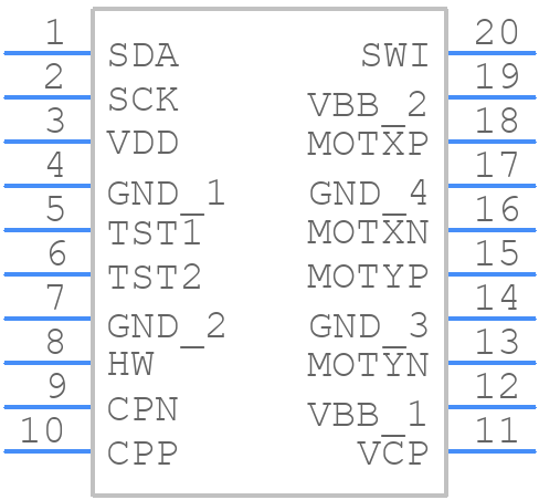 AMIS30624C6244RG - onsemi - PCB symbol