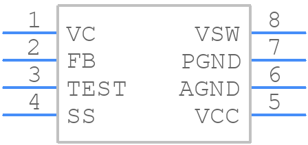 CS5171ED8G - onsemi - PCB symbol