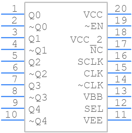 MC100EL14DWG - onsemi - PCB symbol