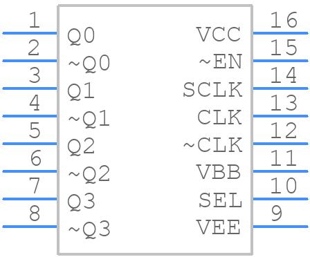 MC100EL15DG - onsemi - PCB symbol