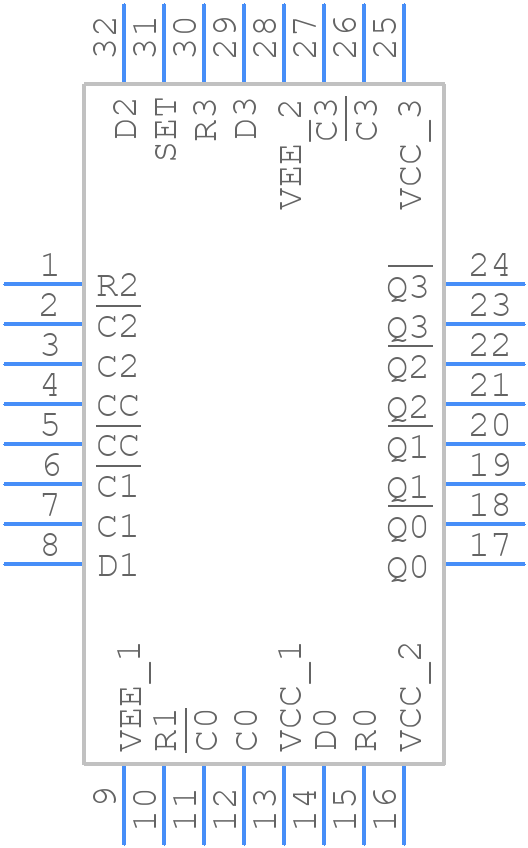 MC100EP131FAG - onsemi - PCB symbol