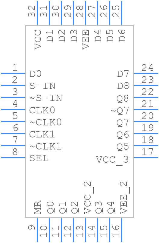MC100EP142FAG - onsemi - PCB symbol