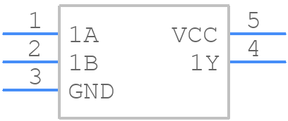 74V1T08STR - STMicroelectronics - PCB symbol