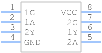 74V2T126STR - STMicroelectronics - PCB symbol