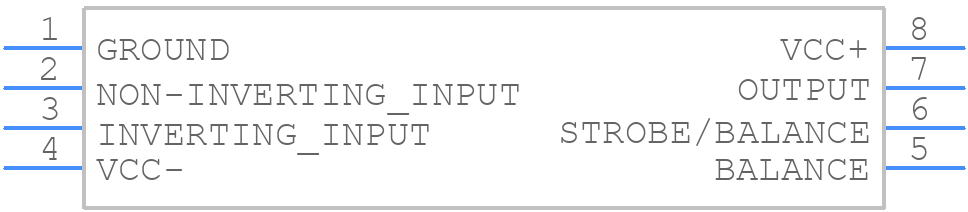 LM211N - STMicroelectronics - PCB symbol