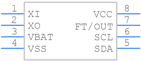 M41T00SM6E - STMicroelectronics - PCB symbol