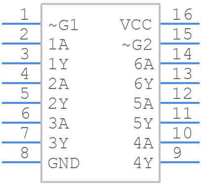 M74HC365RM13TR - STMicroelectronics - PCB symbol