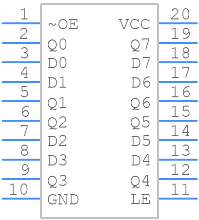 M74HC373M1R - STMicroelectronics - PCB symbol