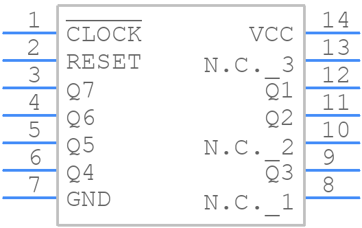 M74HC4024B1R - STMicroelectronics - PCB symbol