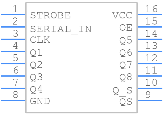M74HC4094RM13TR - STMicroelectronics - PCB symbol