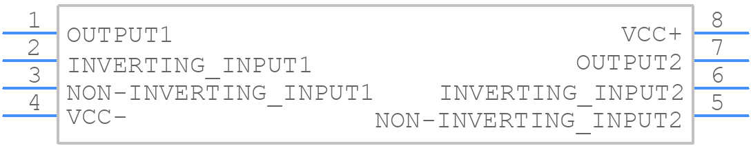 MC4558CN - STMicroelectronics - PCB symbol