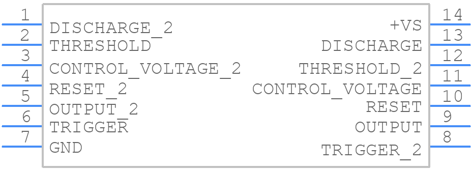 SA556D - STMicroelectronics - PCB symbol