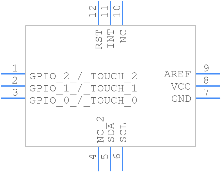 STMPE321QTR - STMicroelectronics - PCB symbol