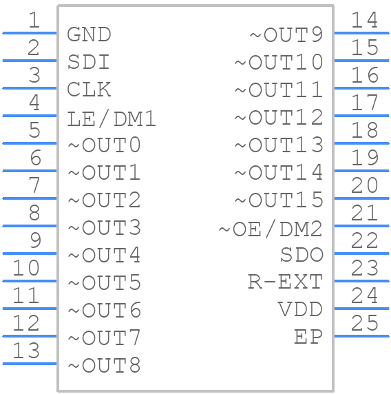 STP16DPP05XTTR - STMicroelectronics - PCB symbol