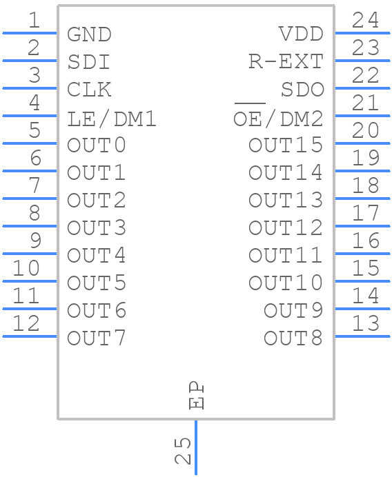 STP16DPS05XTTR - STMicroelectronics - PCB symbol