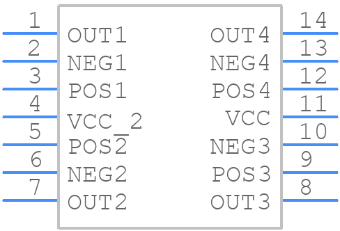 TS274CN - STMicroelectronics - PCB symbol