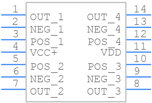 TS464CD - STMicroelectronics - PCB symbol