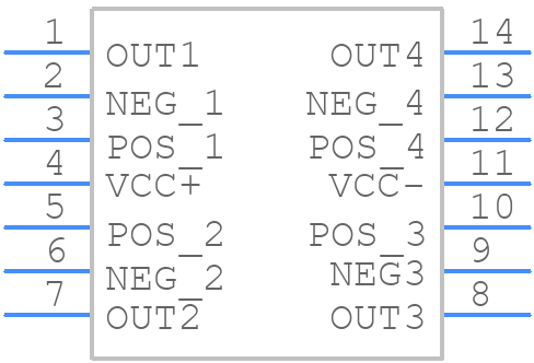 TS924AID - STMicroelectronics - PCB symbol