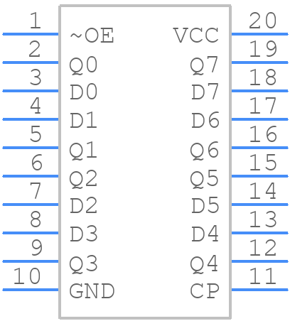 74HC374N - Nexperia - PCB symbol