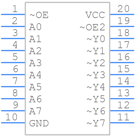 74HC540D - Nexperia - PCB symbol