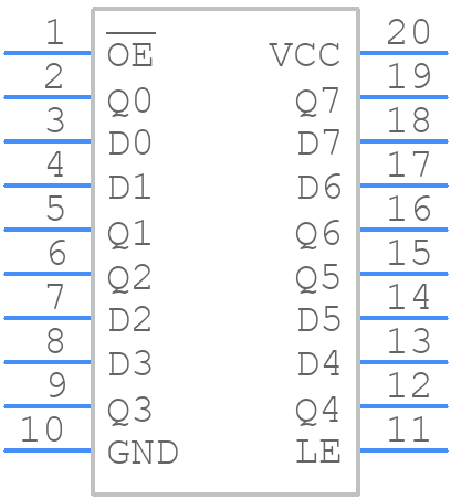 74HCT373N - Nexperia - PCB symbol