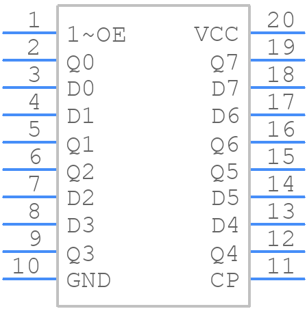 74HCT374D - Nexperia - PCB symbol